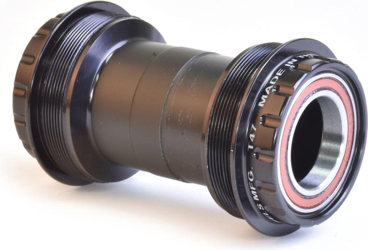 Wheels Manufacturing ABEC 3 bottom bracket, T47 Outboard, Shimano Hollowtech 24mm cranks, black