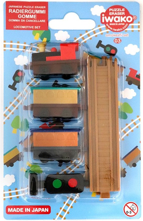 Produktbild Iwako Radiergummi Locomotive Set