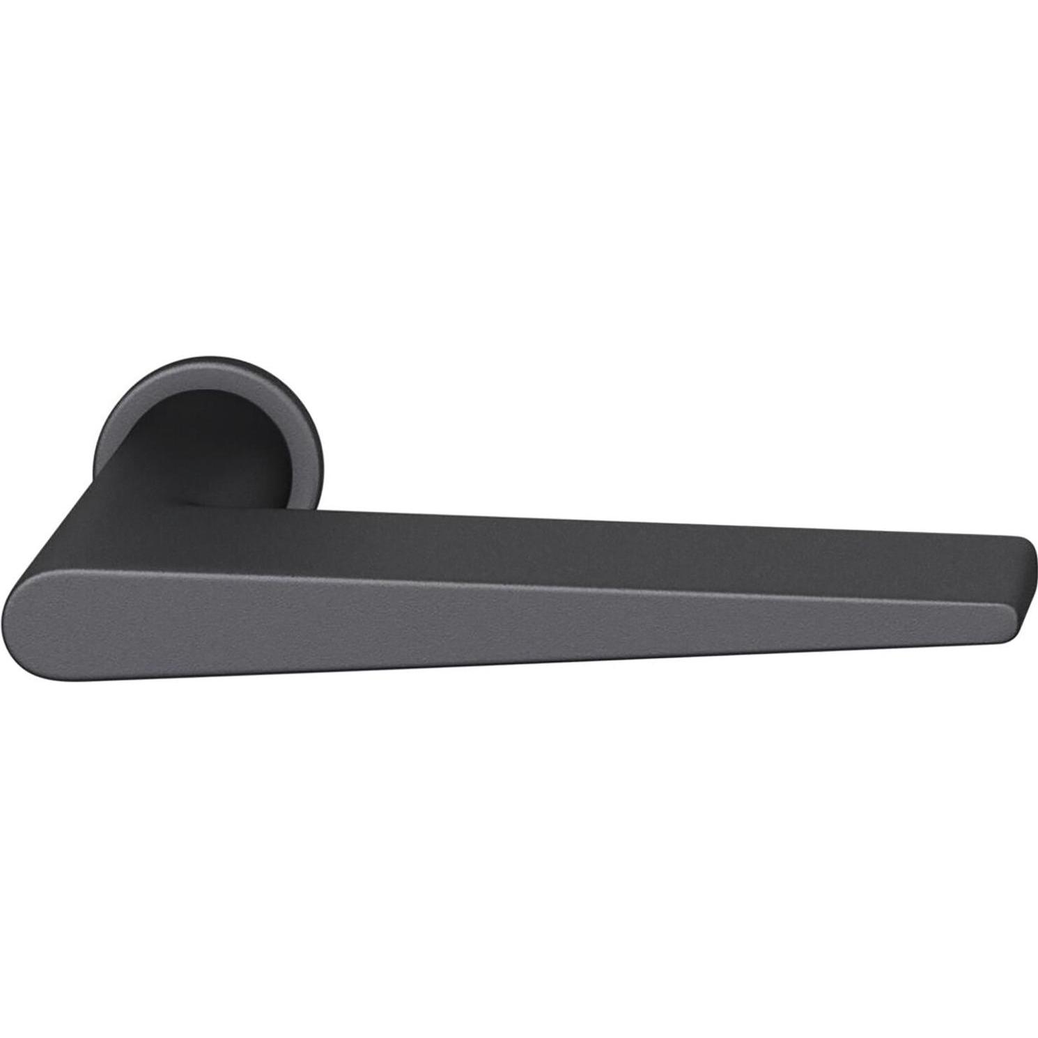 FSB, Türgriff + Fenstergriff, Steckgriff 15 1005 auf Mini-Rosette, Türstärke 49-58 mm, Aluminium schwarz (Türgarnitur)