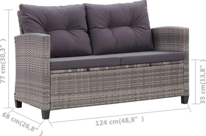 Produktbild vidaXL Sitzgruppe (120 x 70 x 66 cm)