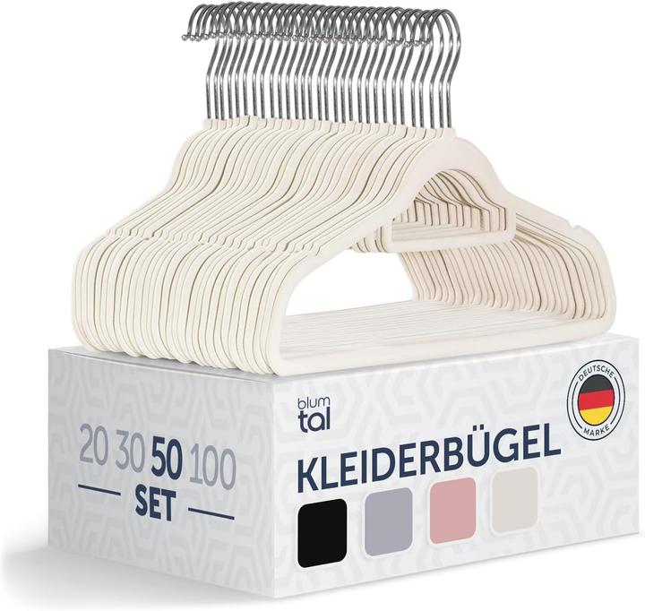 Blumtal 50-teiliges Samt-Kleiderbügel Set (50 x)