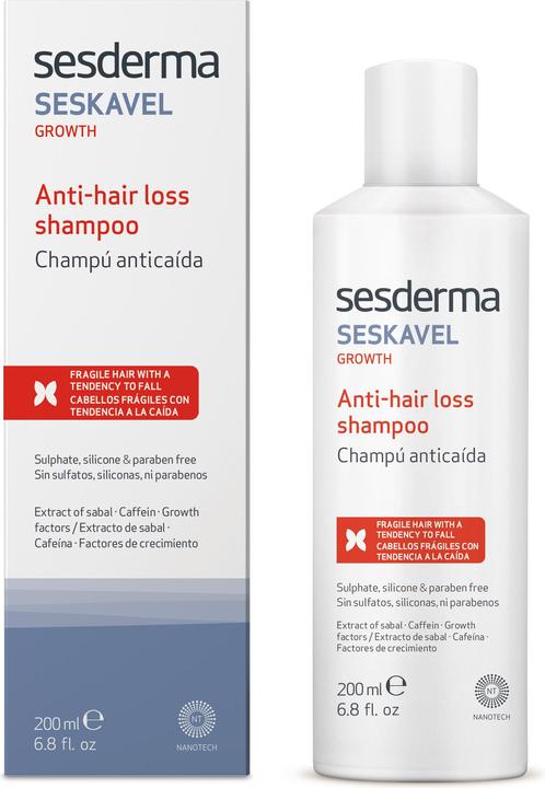 Actual product image Sesderma Seskavel Growth (200 ml, Liquid shampoo)