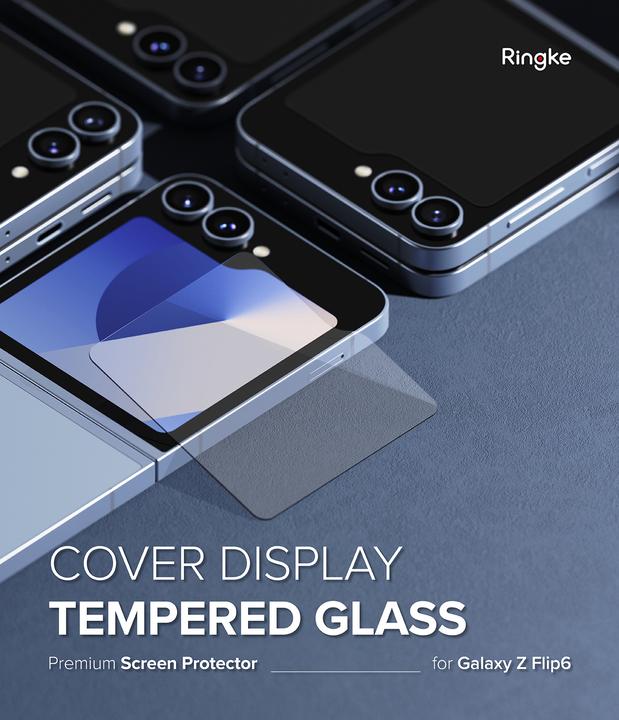 Actual product image Ringke Screen Protector for Galaxy Z Flip 6 COVER DISPLAY PROTECTOR GLASS 2 pack (2 Piece, Samsung Galaxy Z Flip6, Samsung Galaxy Z Flip7 FE)