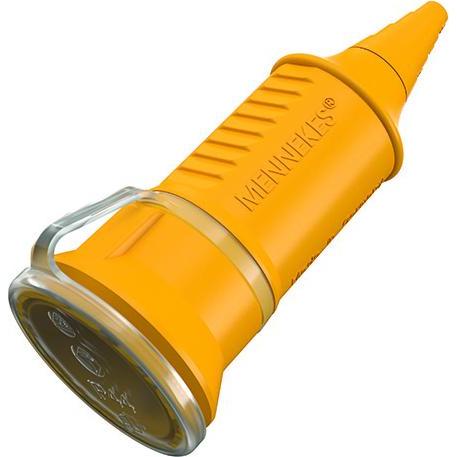 Mennekes, Netzstecker + Netzkupplung, MEN 10845 SCHUKO-KUPPLUNGSDOSE 16A230V GELB