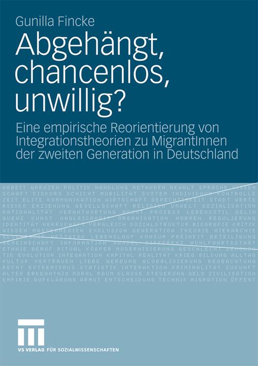 Produktbild Abgehängt, chancenlos, unwillig? (Deutsch, Gunilla Fincke, 2009)
