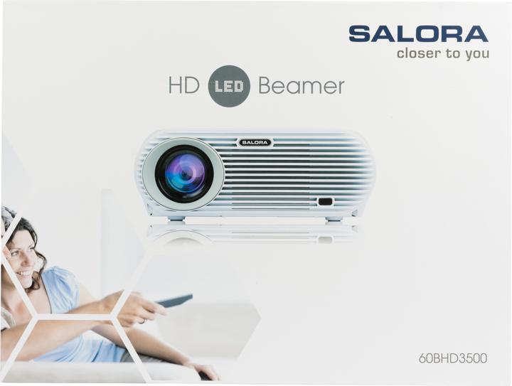 Actual product image Salora 60BHD3500 - Projector - LED - HDMI - USB (WXGA, 3500 lm)