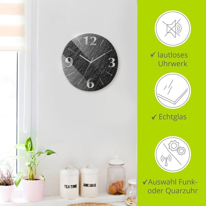 Actual product image Artland Wall clock slate look U1RE (30 cm)
