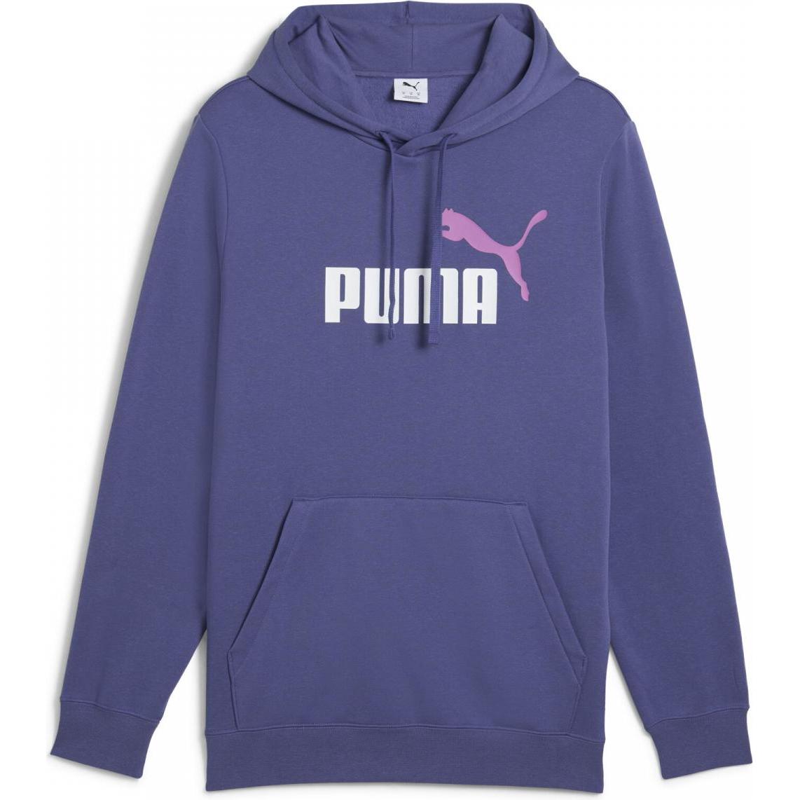 Puma, Herren, Pullover, ESS 2 COLOR No. 1 Logo Hoodie FL, Grau, (L)