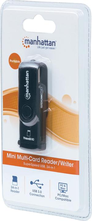 Produktbild Manhattan Mini Multi-Card Reader-Writer (USB 3.0)