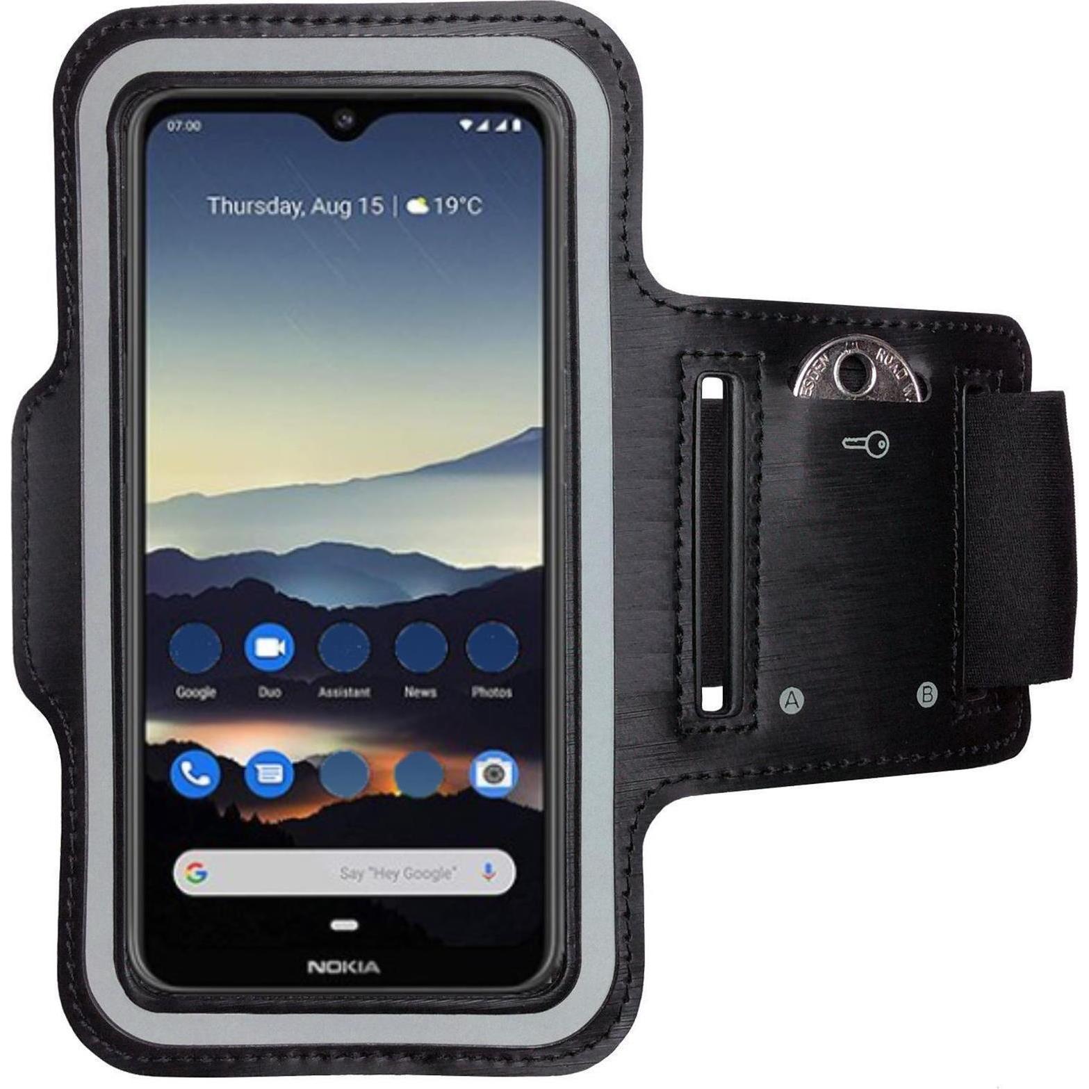 CoverKingz Sportarmband für Nokia 7.2, Smartphone Sportarmband, Schwarz