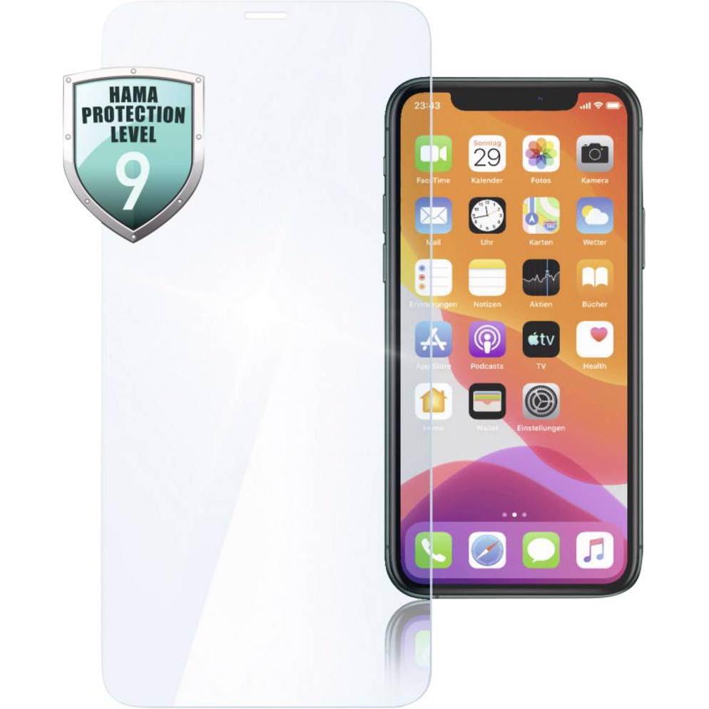 Hama Displayschutzglas (1 Stück, Apple iPhone 11 Pro Max), Smartphone Schutzfolie, Transparent
