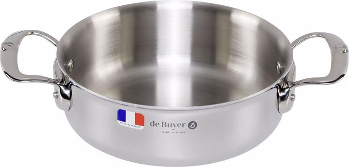 Actual product image de Buyer Affinity frying pot low with lid 20 cm (20 cm, Pot, Stainless steel, Aluminium)
