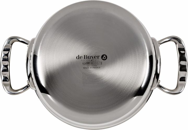 Actual product image de Buyer Affinity frying pot low with lid 20 cm (20 cm, Pot, Stainless steel, Aluminium)