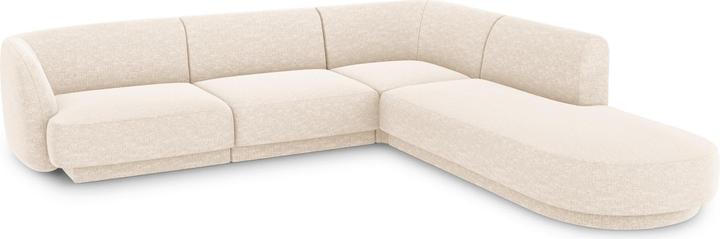 Actual product image Micadoni Right Corner Sofa, "Miley", 6 Seats, 255x248x70Made in Europe (Corner sofa)