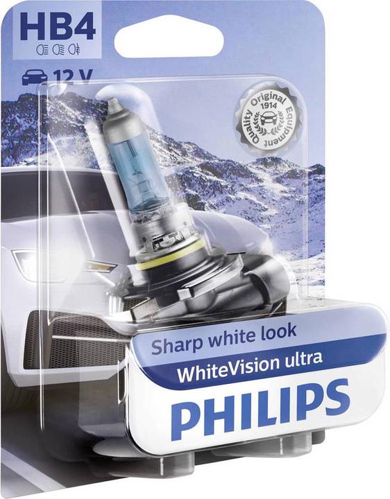 Image du produit Philips Ampoule halogène pour phare HB4 White ultra (HB4)