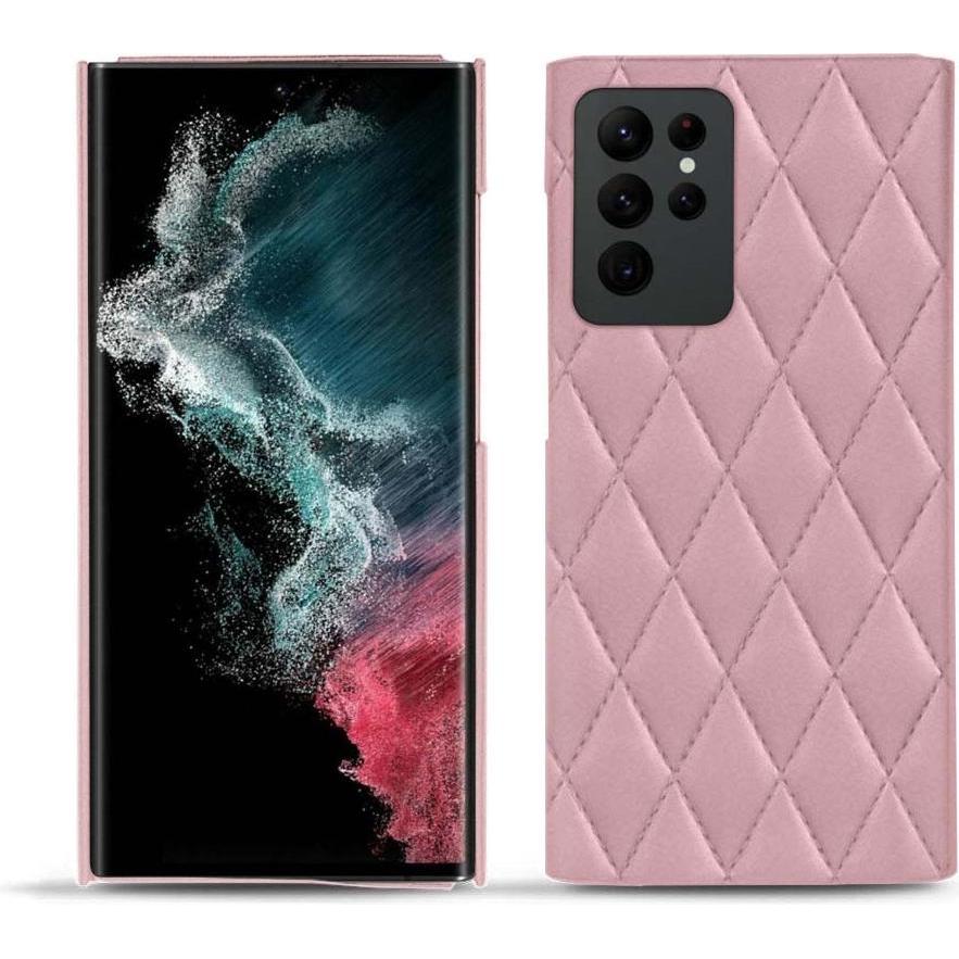 Noreve Lederschutzhülle (Samsung Galaxy S22 Ultra (5G)), Smartphone Hülle, Rosa