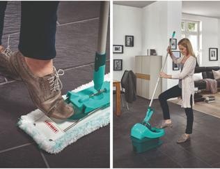 Immagine prodotto Leifheit Set di spazzoloni per la cura dei pavimenti con pressa 55167 (1 pz.)