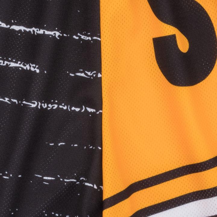 Actual product image Mitchell & Ness M&N Pittsburgh Steelers JUMBOTRON 3.0 Basketball Shorts (XL)
