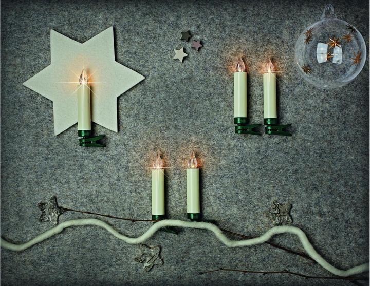 Image du produit Krinner Bougie de Noël à LED pour arbre de Noël - Ensemble de démarrage Superlight (12 x)