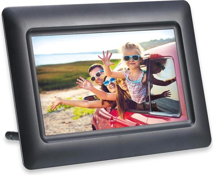 Actual product image AGFAPHOTO Digital Photo Frame Agfa Digital Photo Frame 7 "" 7 HD LED + Calendar Clock - Black (7", 1024 x 600 pixels)