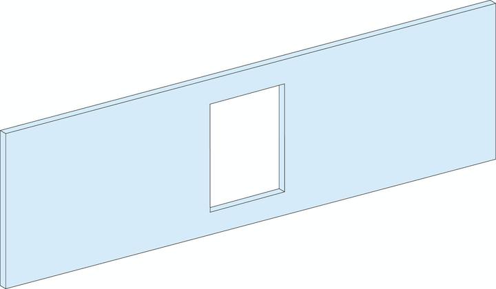 Produktbild Schneider PrismaSeT-P, Frontplatte, ComPacT INS-INV250,Festeinbau,horizontal,Breite=650mm,Höhe=4Module LVS0361
