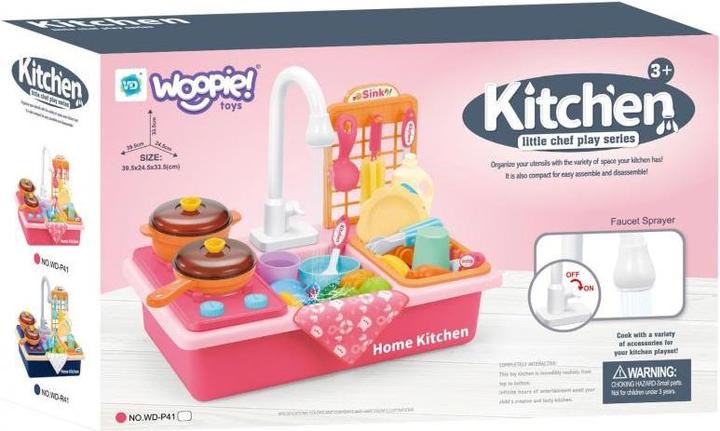 Productafbeelding Woopie Gootsteen 2in1 Kooktoestel voor kinderen Roze
