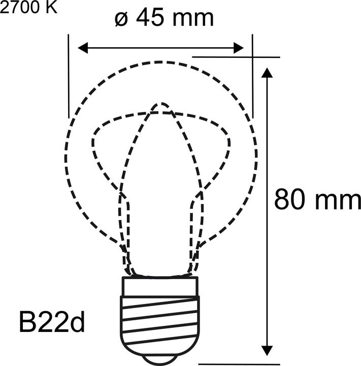 Actual product image Paulmann Drop (B22d, 4.70 W, 470 lm, 1 x, F)