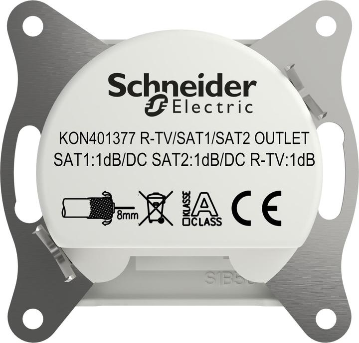 Image du produit Schneider Electric Prise terminale TV-SAT-SAT Asfora Blanc (RAL 9003) EPH3670121D