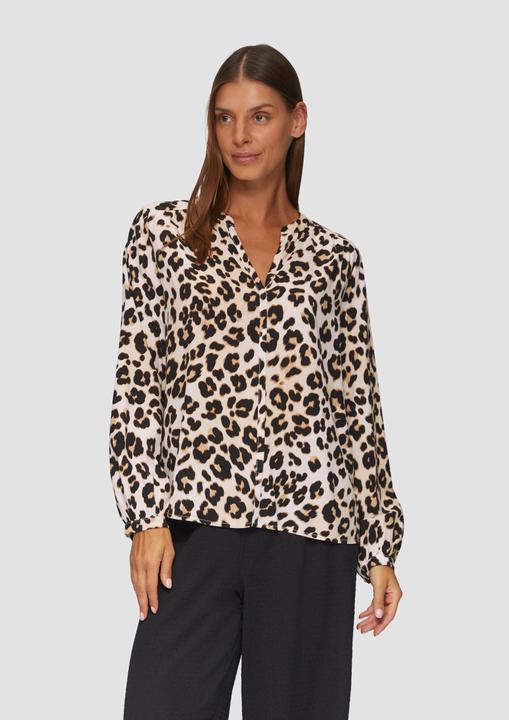 Immagine prodotto s.Oliver Bluse Viskose-Bluse mit Raffdetails und All-over-Print (46)