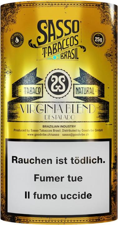 Sasso Natural Virginia (Vanille, Schokolade, 25 g)