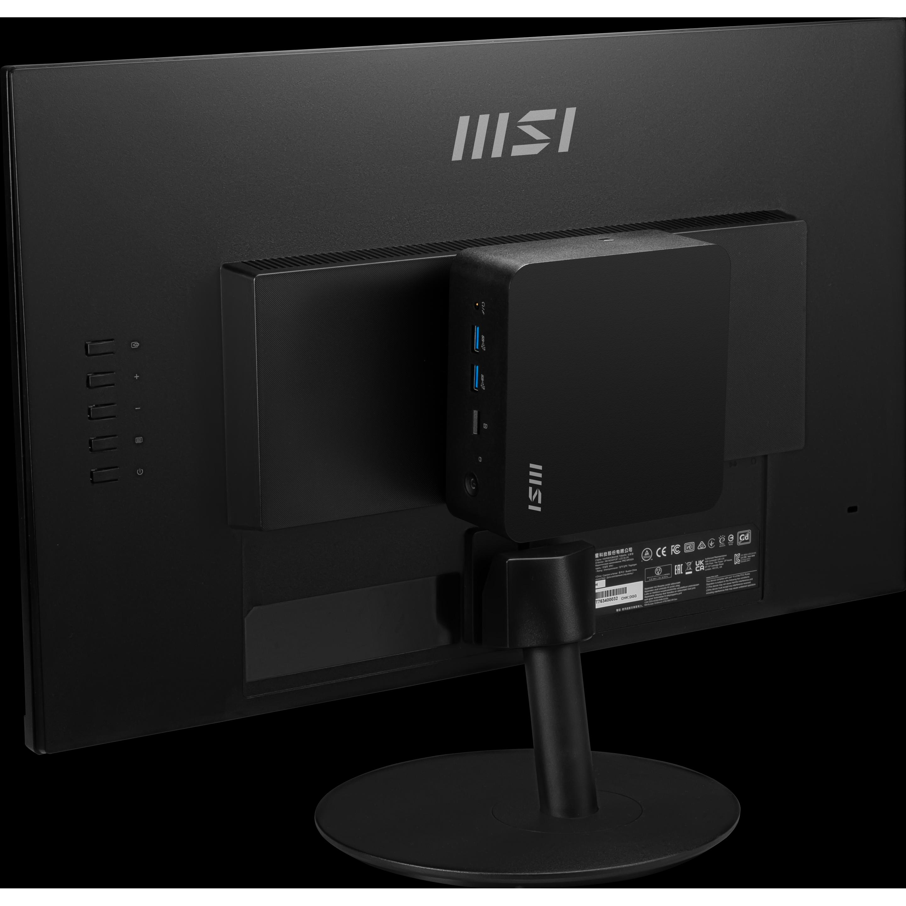 Thumbnail - MSI Cubi NUC 1MG (Intel Core 7 150U, 16 GB, 512 GB, Intel UHD Graphics), PC, Schwarz