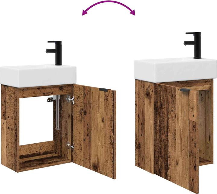Produktbild vidaXL Badezimmerschrank (45.50 x 22.50 x 84 cm)
