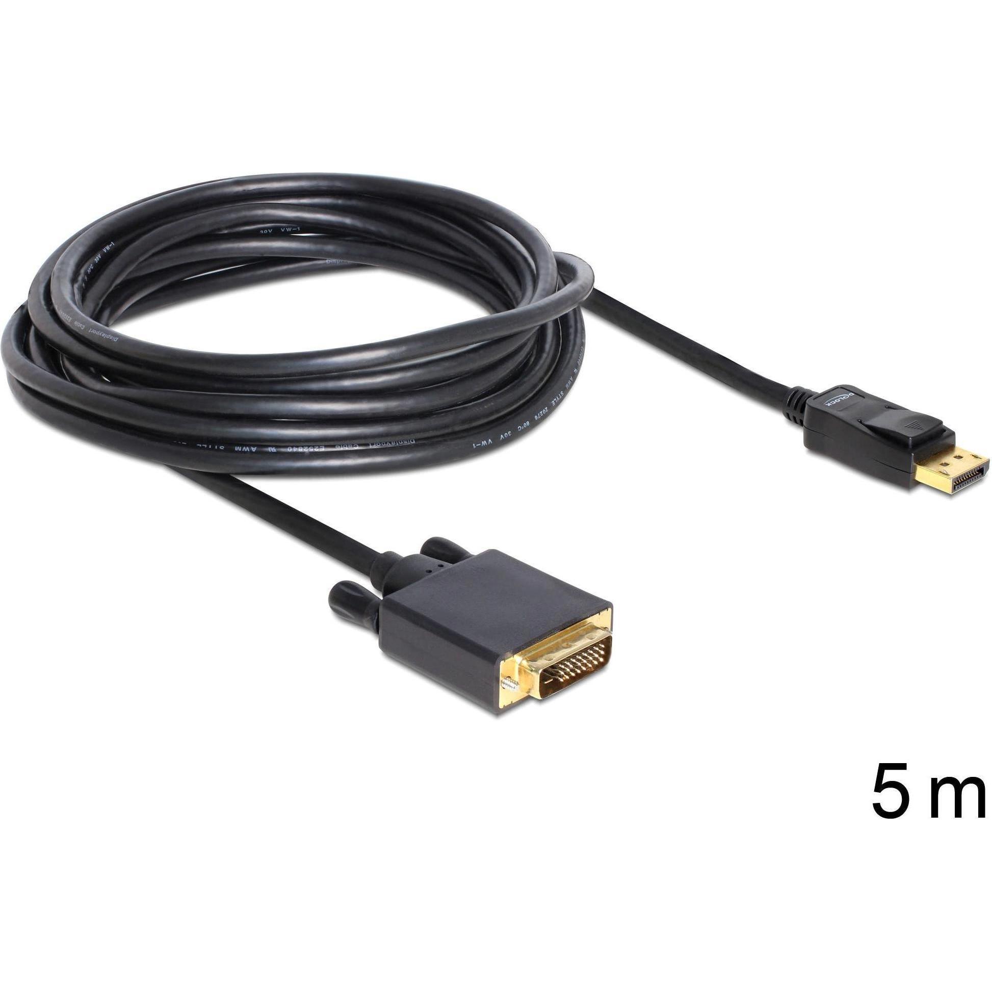 Thumbnail - Delock DisplayPort — DVI (5 m, DisplayPort, DVI), Video Kabel