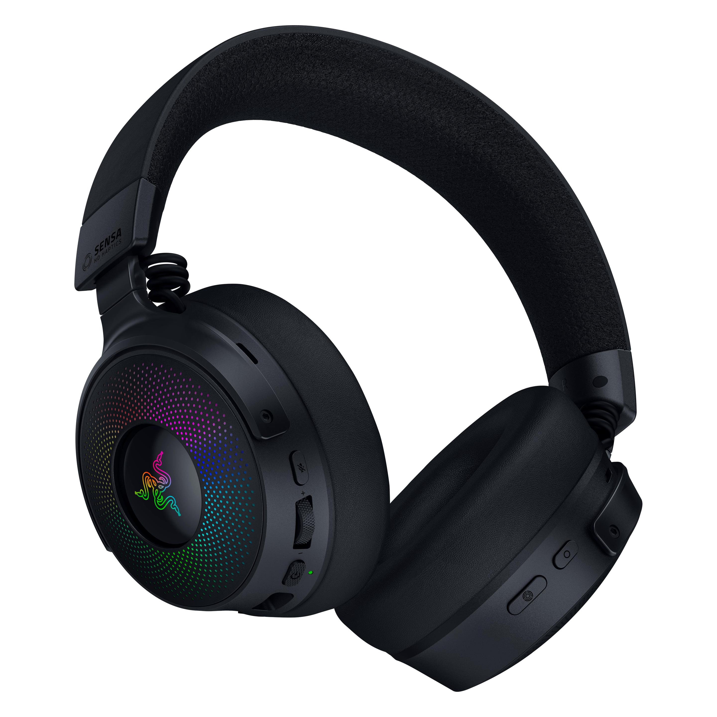 Razer Kraken V4 PRO (Kabelgebunden, Kabellos), Gaming Headset, Schwarz
