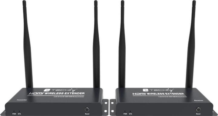 Actual product image Techly Wireless Kit HDMI Extender (200 m, HDMI 1.3c)