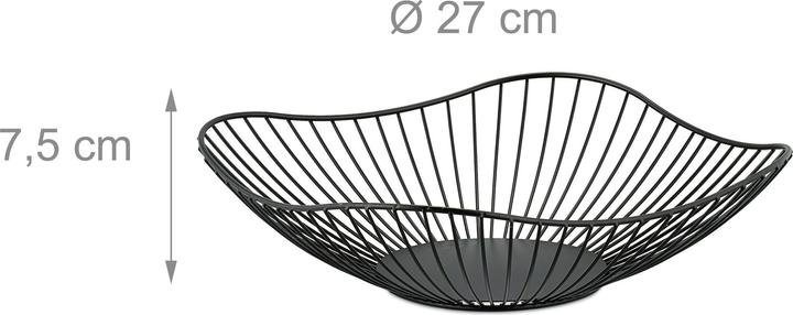 Actual product image Relaxdays Fruit bowl (27 x 27 x 7.5 cm)