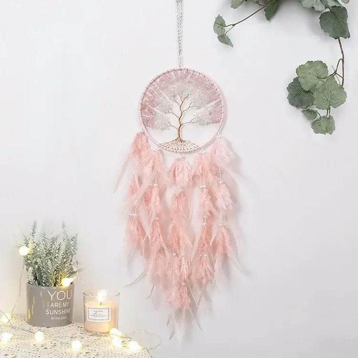 Image du produit Cover-Discount XXL Dream Catcher Arbre de vie rose (60 x 16 cm)