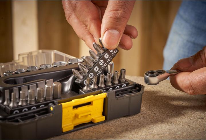 Productafbeelding Stanley Dopsleutelset Pro STACK 1/4, 37 stuks (1/4")