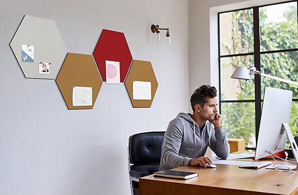 Produktbild Chameleon Design-Pinnwand sechseckig (Pinnwand)