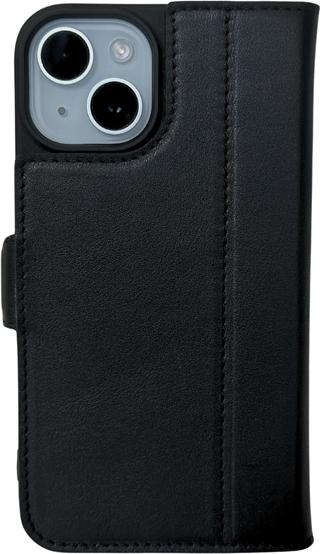 Actual product image Mike Galeli Book cover genuine leather Fabio black (Apple iPhone 15)