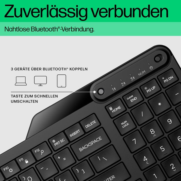 Actual product image HP 460 Bluetooth keyboard for multiple devices (DE, Wireless)