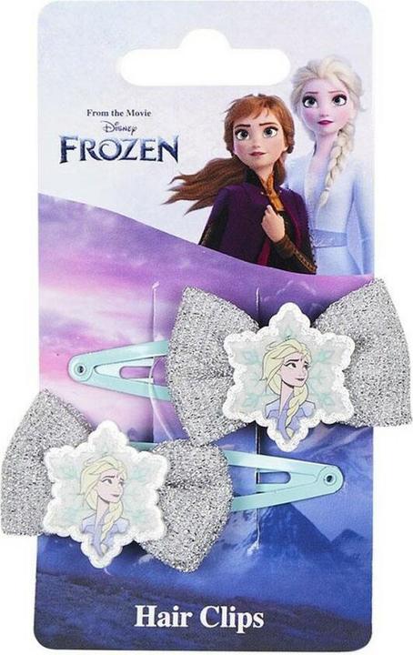 Cerda Hair clips Frozen silver coloured blue bow 2 pieces (2 pcs.)