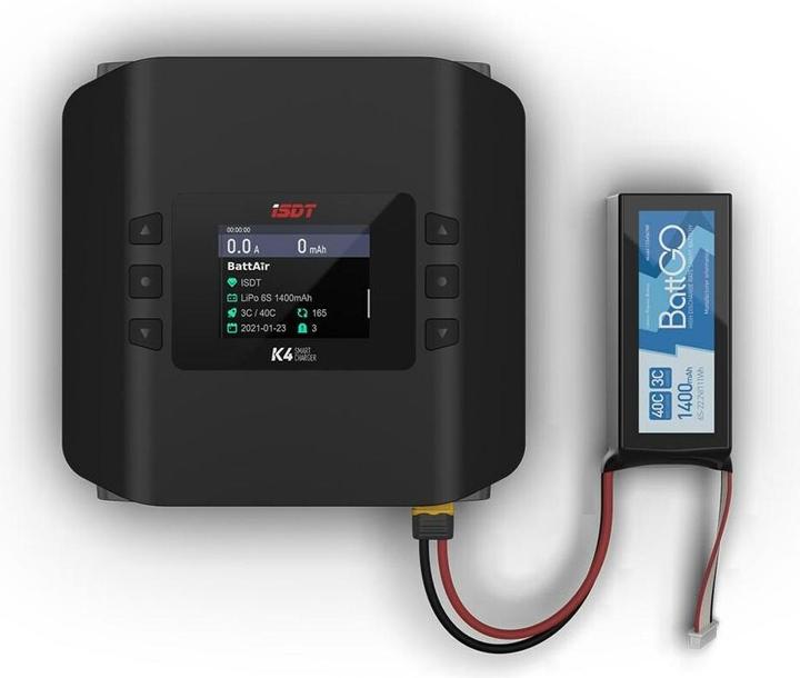 Produktbild Isdt Dual-Ladegerät K4 AC/DC, 2x 600 W 1-8S