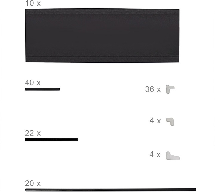 Immagine prodotto Relaxdays Baylee (100 x 29 x 175,5 cm)
