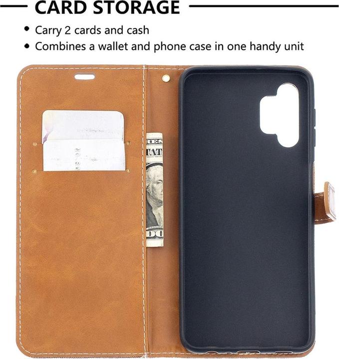 Actual product image König Design Case Mobile Protection for Samsung Galaxy A32 5G Case Cover Wallet Case New (Samsung Galaxy A32 5G)