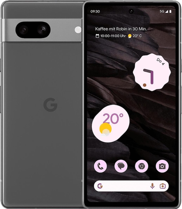 Google Pixel 7a (128 GB, Houtskool, 6.10", SIM + eSIM, 64 Mpx, 5G)