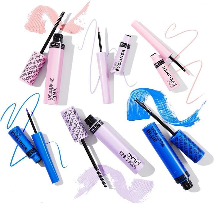 Actual product image Makeup Revolution Relove Volume Mascara - Volume Mascara 10 ml - (Blue)
