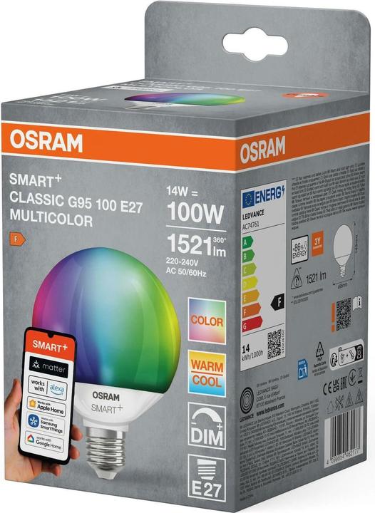Produktbild Osram Smart+ Matter Classic (E27, 1521 lm, 1x)