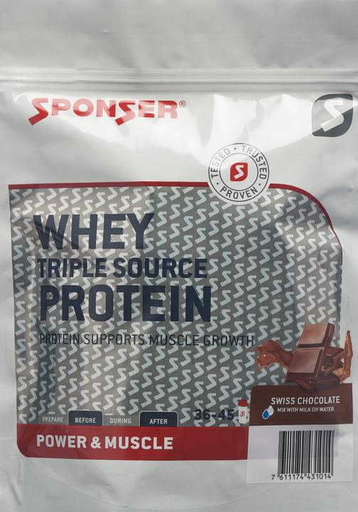 Actual product image Sponser Whey Triple Source Protein (Chocolate, 1 pcs., 500 g)