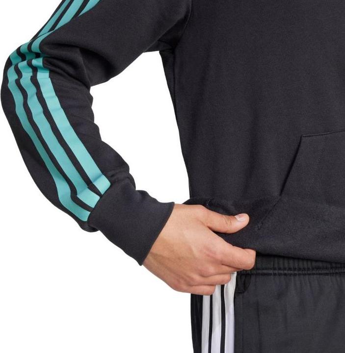 Produktbild Adidas Herren-Sweatshirt mit farbigem Schriftzug, schwarz (L)
